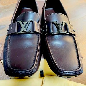 Louis Vuitton Brown Leather Monte Carlo Moccasin Loafers Mens 9.5 UK, 10.5 US
